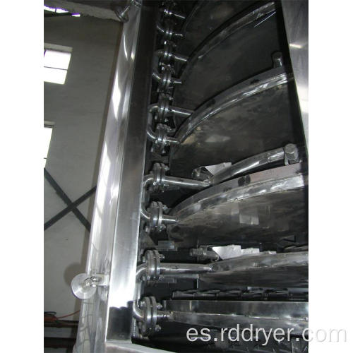 Secador de placas continuo para acelerador de caucho en la industria química